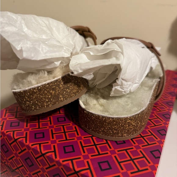 Tory Burch Miller Cloud Shearling Sandal-Sz 9 - Picture 8 of 12